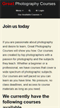 Mobile Screenshot of greatphotographycourses.net